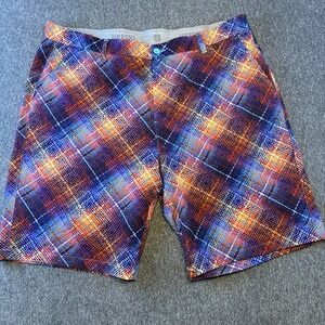 Vibrant Plaid Men's Shorts